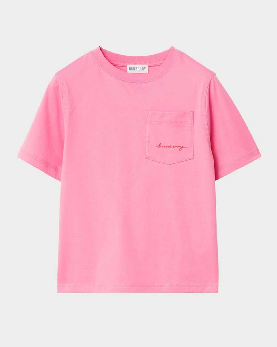 Girl's Cedar Logo Script T-Shirt, Size 3-14